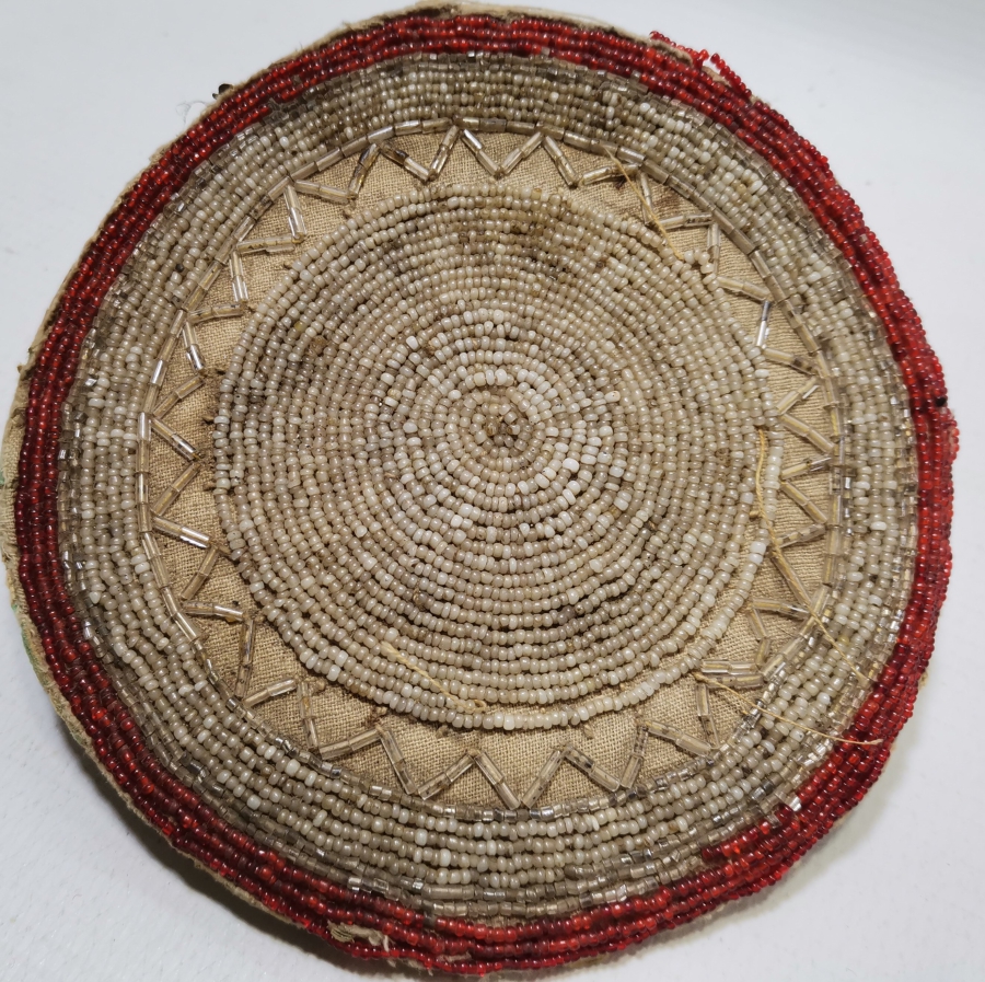 ÜZERİ OPAL BONCUKLU OSMANLI DÖNEMİ NADİR FORMDA GELİN TEPELİĞİ