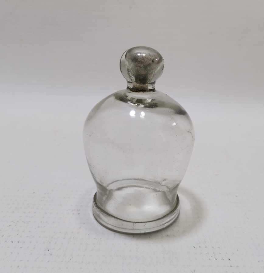 OSMANLI DÖNEMİ ÜFLEME CAM HACAMAT KUPASI