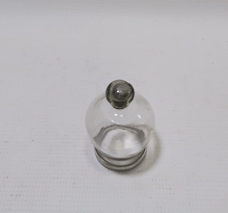 OSMANLI DÖNEMİ ÜFLEME CAM HACAMAT KUPASI