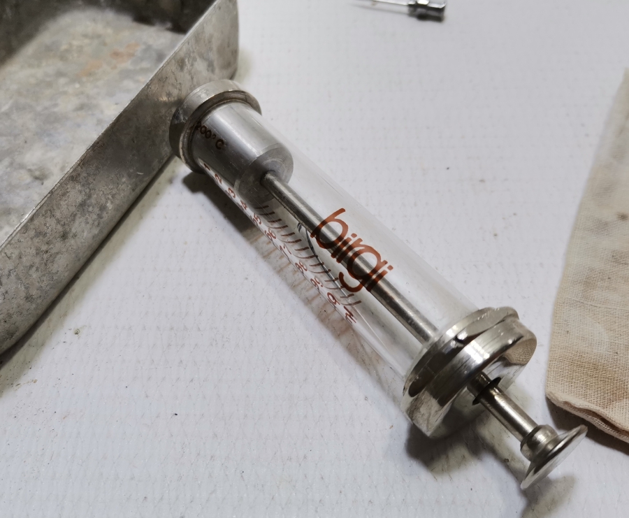 1. DÜNYA SAVAŞI DÖNEMİ ORİJİNAL ENJEKTÖRÜYLE OSMANLI ŞIRINGA KUTUSU