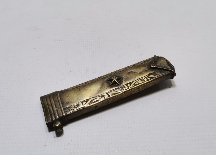 OSMANLI DÖNEMİ NADİR ERTUĞRUL ALAYLARI SUBAY KILICI KIN PARÇASI