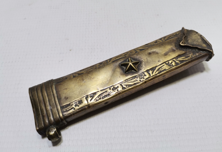 OSMANLI DÖNEMİ NADİR ERTUĞRUL ALAYLARI SUBAY KILICI KIN PARÇASI