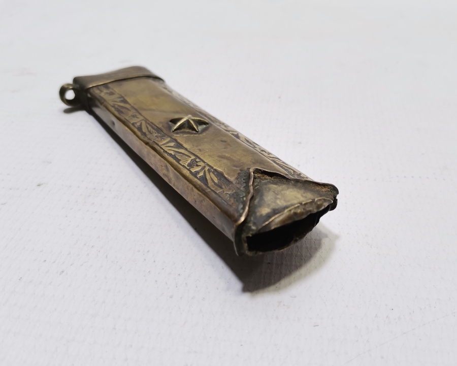 OSMANLI DÖNEMİ NADİR ERTUĞRUL ALAYLARI SUBAY KILICI KIN PARÇASI