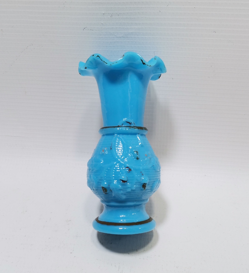 ÜZERİ ALTIN VERMEYLİ OSMANLI DÖNEMİ NADİR TAŞ OPALİN VAZO