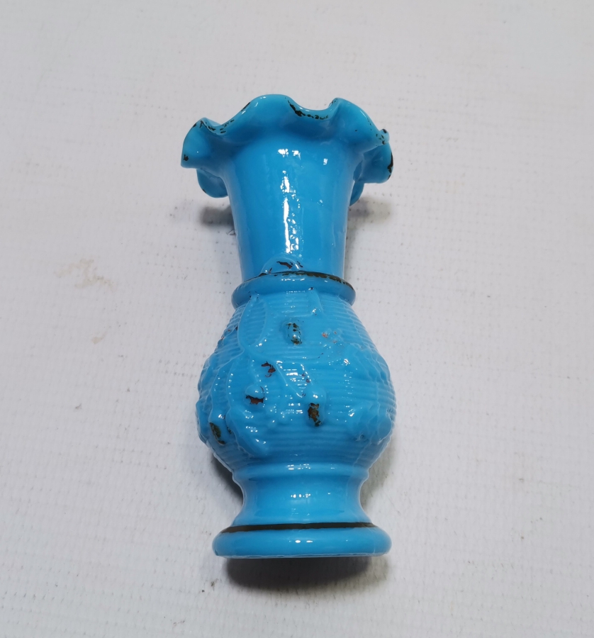 ÜZERİ ALTIN VERMEYLİ OSMANLI DÖNEMİ NADİR TAŞ OPALİN VAZO