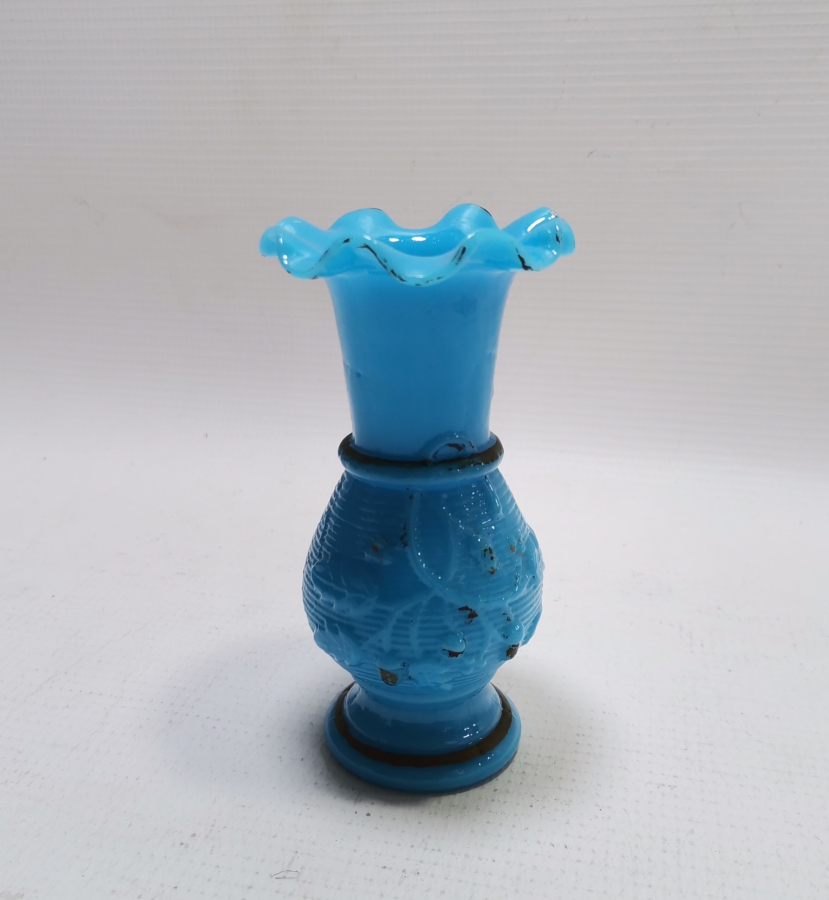 ÜZERİ ALTIN VERMEYLİ OSMANLI DÖNEMİ NADİR TAŞ OPALİN VAZO