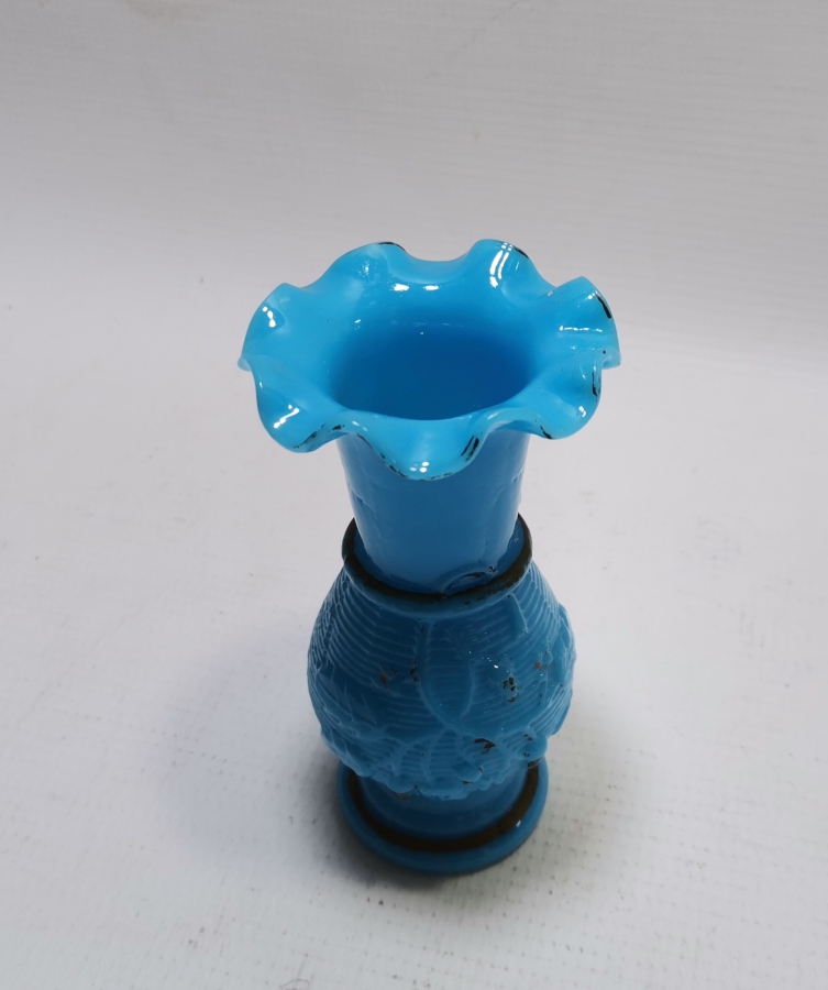 ÜZERİ ALTIN VERMEYLİ OSMANLI DÖNEMİ NADİR TAŞ OPALİN VAZO