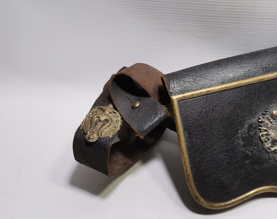 ÜZERİNDE OSMANLI DEVLET ARMASI BULUNAN 1. DÜNYA SAVAŞI NADİR TOPÇU SUBAY ÇANTASI