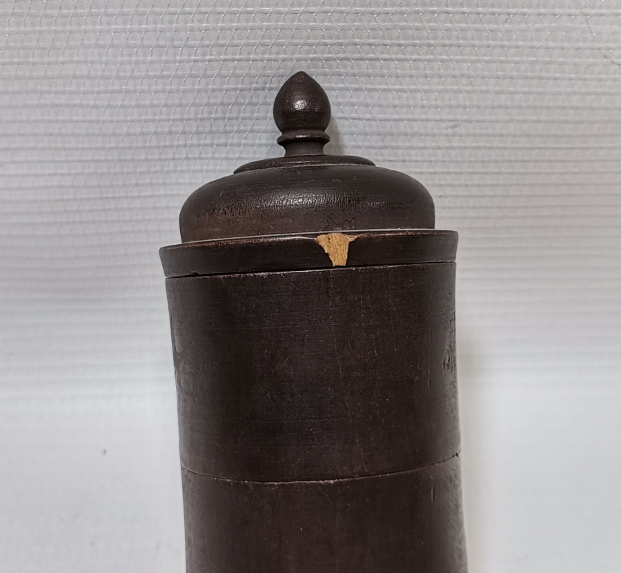 OSMANLI DÖNEMİ NADİR FORMDA ÇİFT HAZNELİ AHŞAP KAHVE KUTUSU