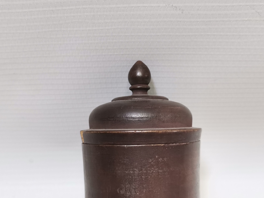 OSMANLI DÖNEMİ NADİR FORMDA ÇİFT HAZNELİ AHŞAP KAHVE KUTUSU