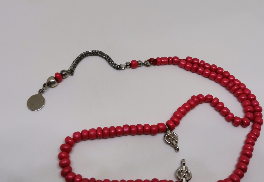 MERCAN TAŞINDAN MAMUL ANTİKA NAMAZ TESPİHİ