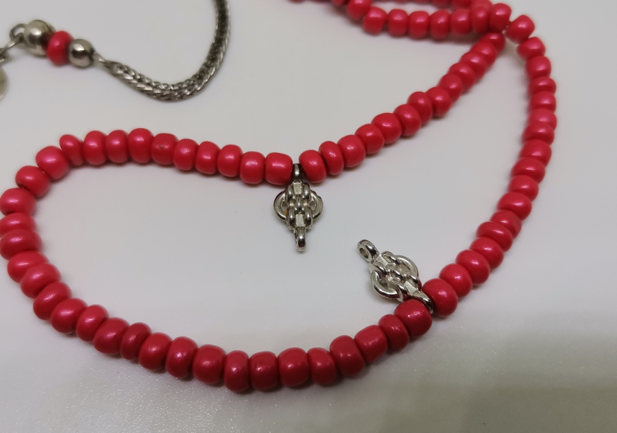 MERCAN TAŞINDAN MAMUL ANTİKA NAMAZ TESPİHİ