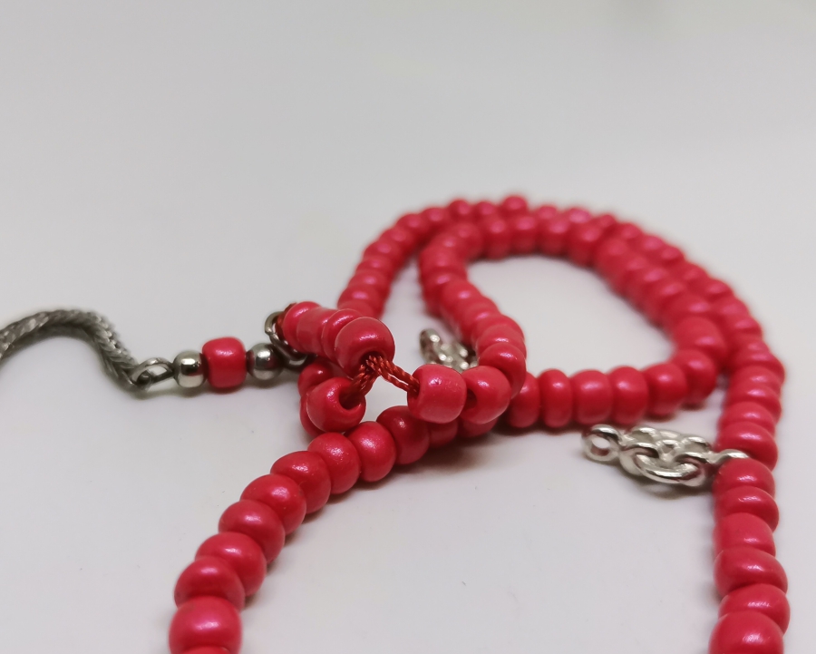 MERCAN TAŞINDAN MAMUL ANTİKA NAMAZ TESPİHİ