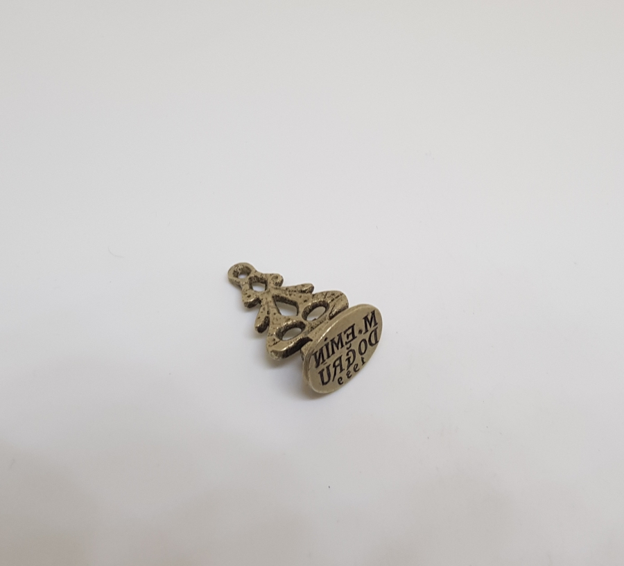 YÜKSEK YAZI KALİTESİNDE CUMHURİYET BAŞLARI HAKKAK İŞİ EL KAZIMA ŞAHIS MÜHRÜ