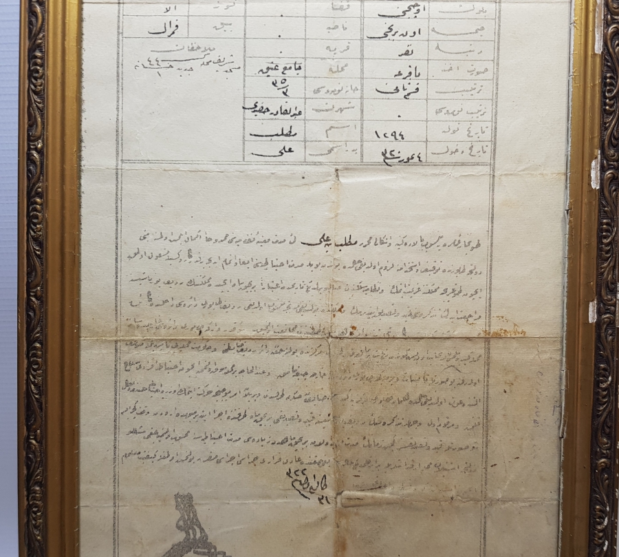 OSMANLI DÖNEMİ ÇOK NADİR TOPÇU TEZKERESİ