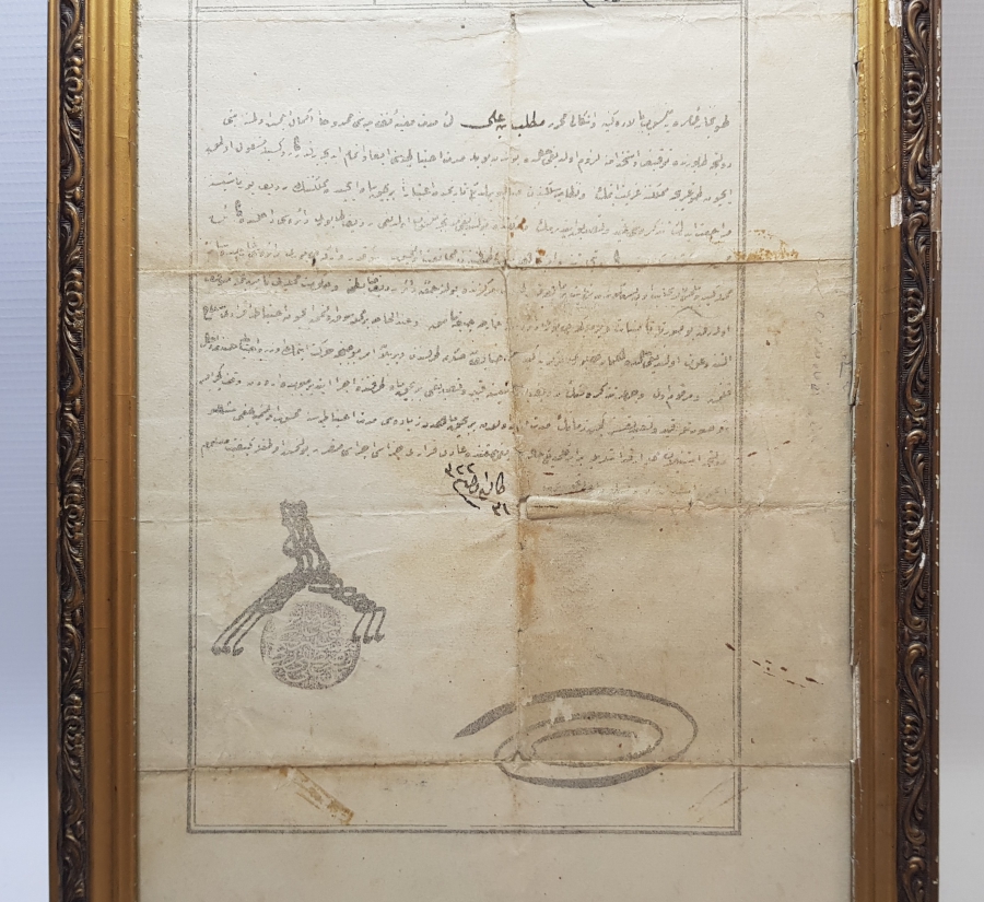 OSMANLI DÖNEMİ ÇOK NADİR TOPÇU TEZKERESİ