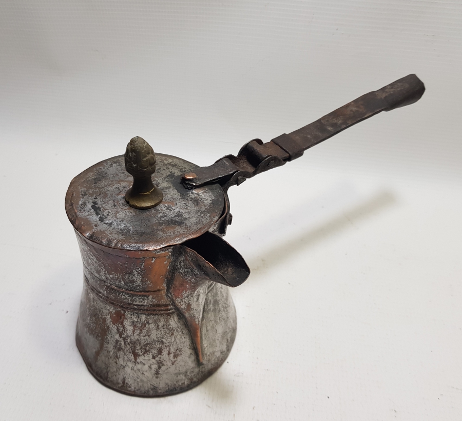 OSMANLI DÖNEMİ EDİRNE İŞİ NADİR KAHVE CEZVESİ