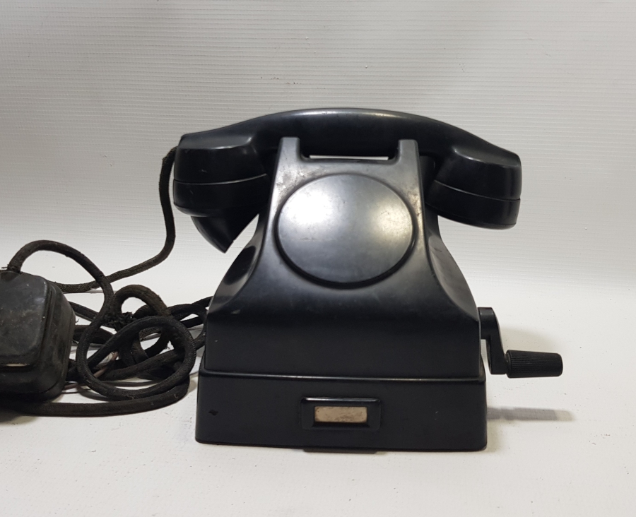 İSVİÇRE YAPIMI OSMANLI DÖNEMİ NADİR YANDAN ÇEVİRMELİ TELEFON