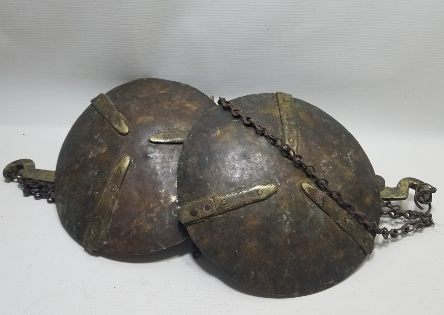 KEFELERİ OSMANLICA DAMGALI EL YAPIMI OSMANLI DÖNEMİ SÜLEYMANİYE ÇİFT KEFELİ TERAZİ