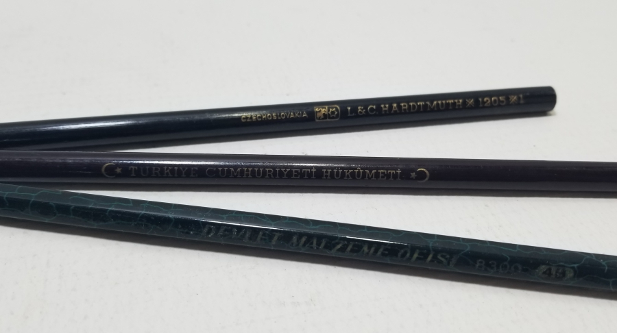 CUMHURİYET BAŞLARI 3 ADET ANTİKA KURŞUN KALEM