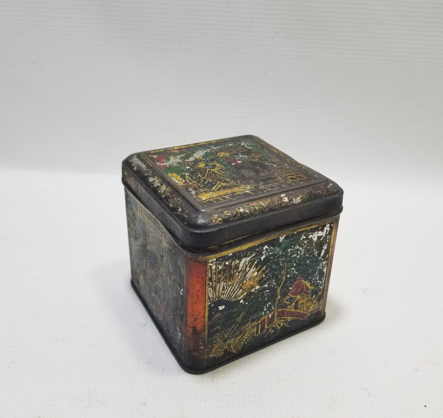 ORİJİNAL ETİKETİYLE OSMANLI DÖNEMİ NADİR ÇAY KUTUSU