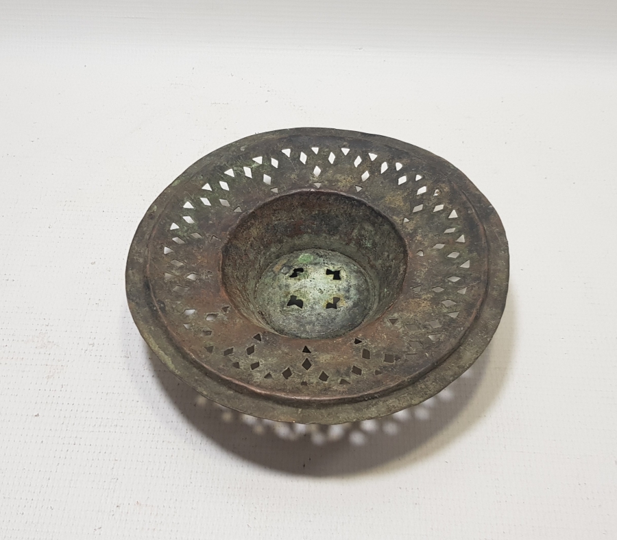 OSMANLI DÖNEMİ EL YAPIMI İBRİK SÜZGECİ