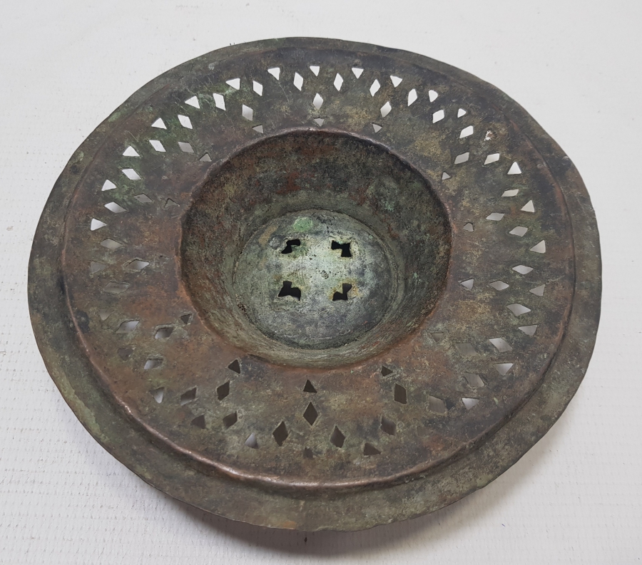 OSMANLI DÖNEMİ EL YAPIMI İBRİK SÜZGECİ