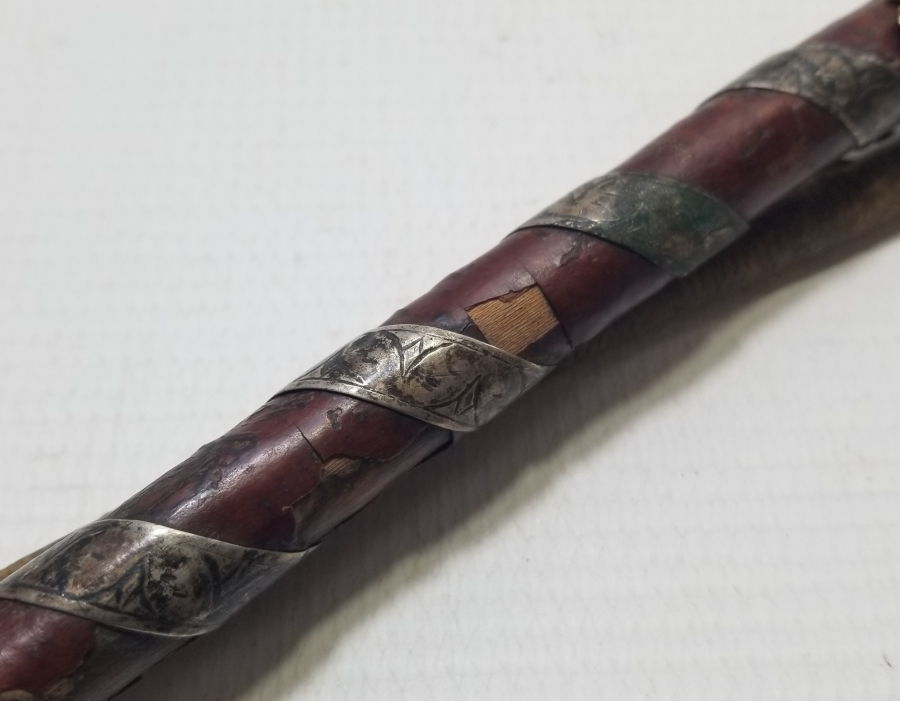 OSMANLI DÖNEMİ SAVATLI GÜMÜŞ AT KAMÇISI