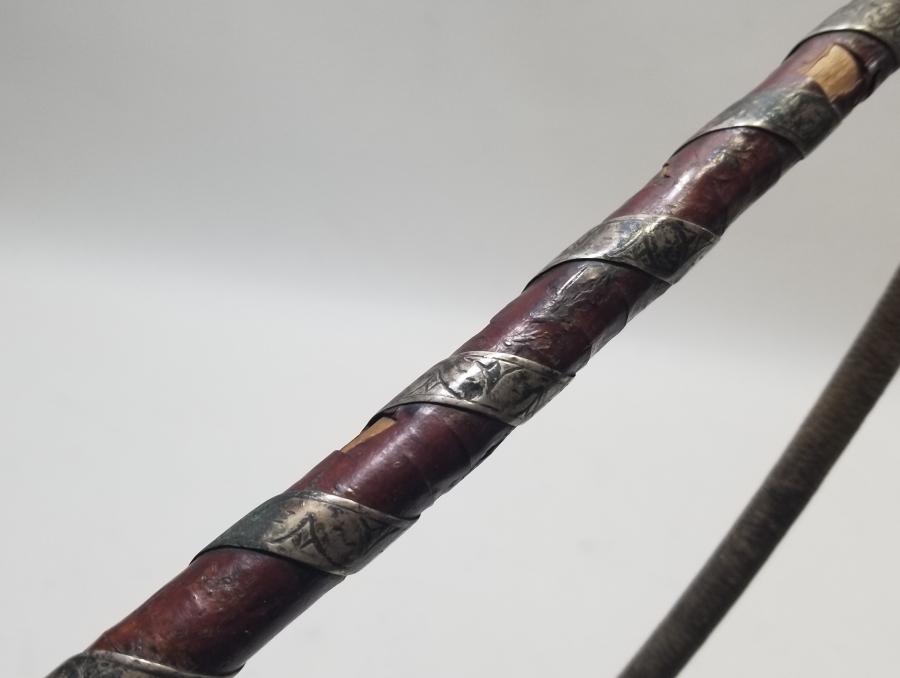 OSMANLI DÖNEMİ SAVATLI GÜMÜŞ AT KAMÇISI