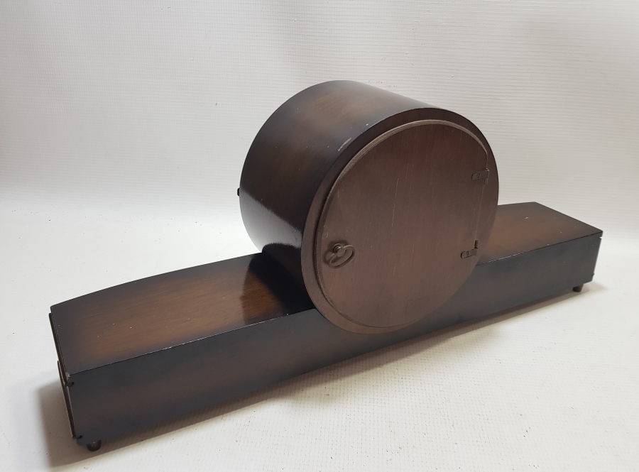 ORİJİNAL ANAHTARIYLA ANTİKA KURMALI ALMAN ŞÖMİNE SAATİ