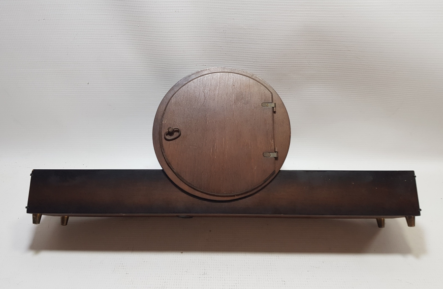 ORİJİNAL ANAHTARIYLA ANTİKA KURMALI ALMAN ŞÖMİNE SAATİ