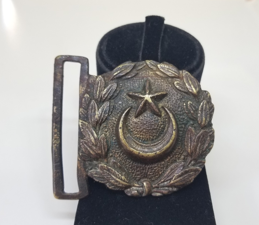 1. DÜNYA SAVAŞI DÖNEMİ NADİR TİPTE OSMANLI SUBAY KEMER TOKASI
