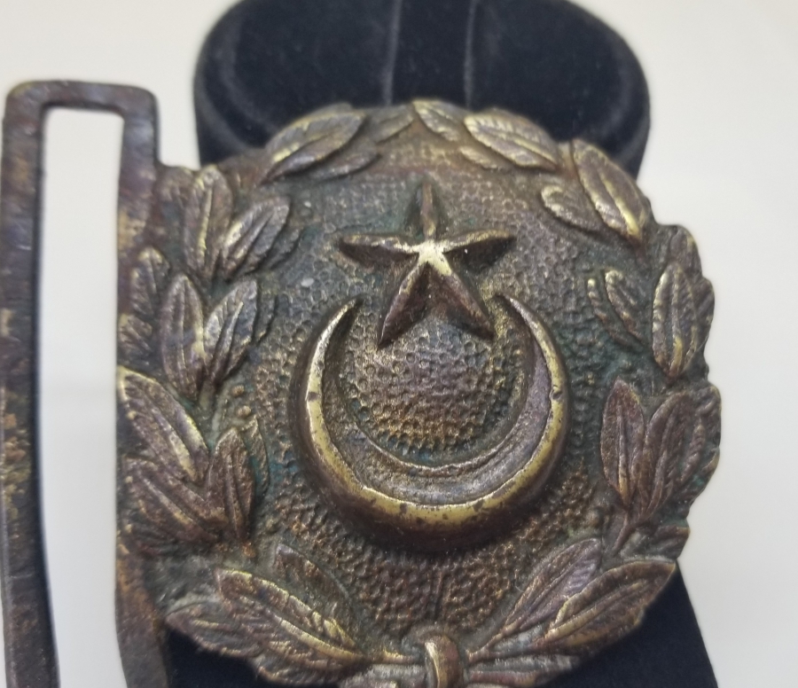 1. DÜNYA SAVAŞI DÖNEMİ NADİR TİPTE OSMANLI SUBAY KEMER TOKASI