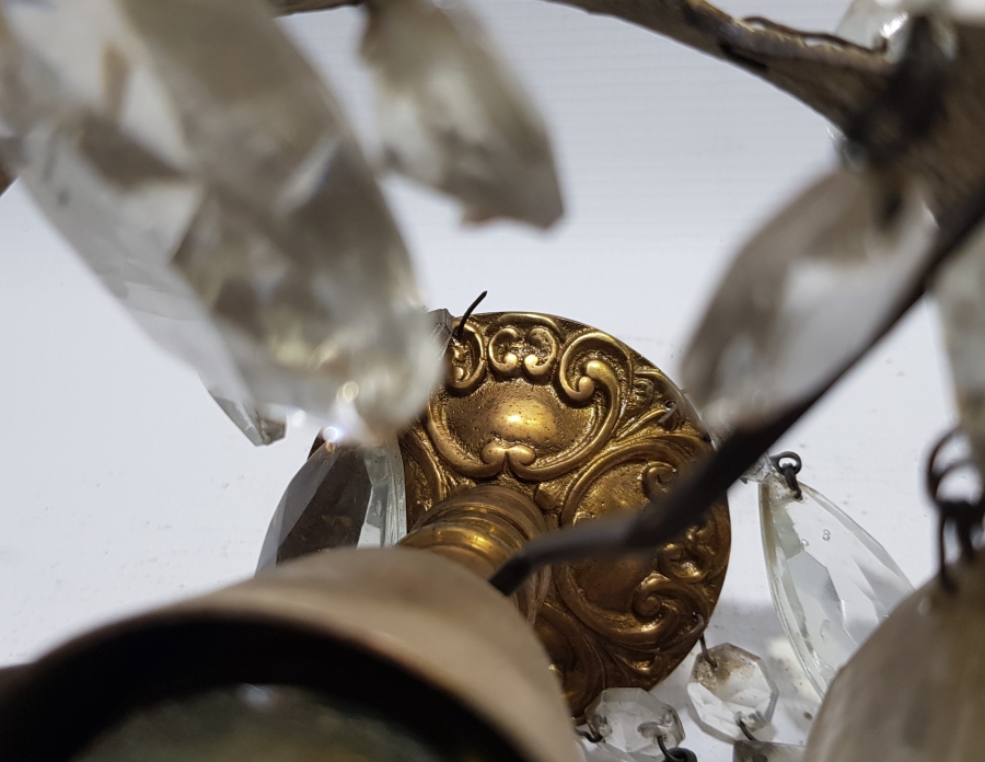 KRİSTAL TAŞLI ANTİKA AVİZE