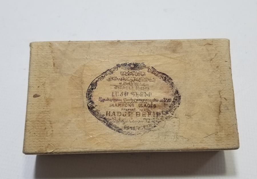 ÜZERİ 3 DİLDE YAZILI OSMANLI DÖNEMİ ÇOK NADİR HACI BEKİR LOKUMU KUTUSU