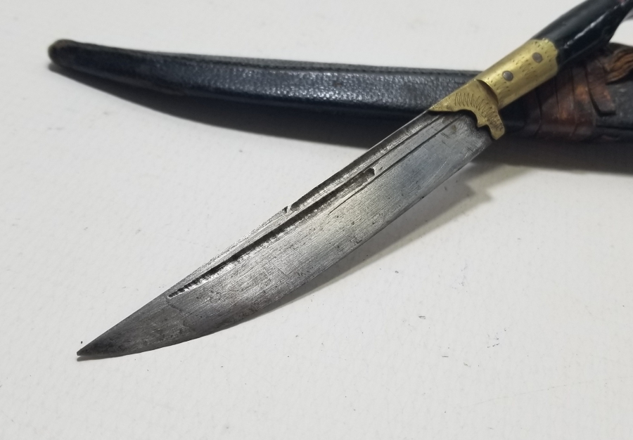 ORİJİNAL KININDA SAPI KABARALI KARADENİZ YAPIMI KABADAYI KOLTUKALTI KAMASI