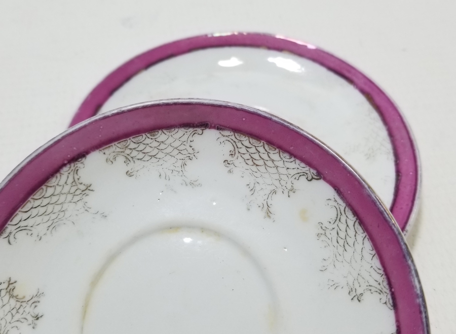 OSMANLI DÖNEMİ İKİ ADET KUZNETSOV PORSELEN ÇAY TABAĞI