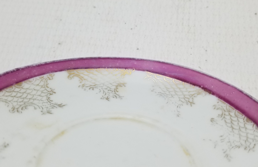 OSMANLI DÖNEMİ İKİ ADET KUZNETSOV PORSELEN ÇAY TABAĞI