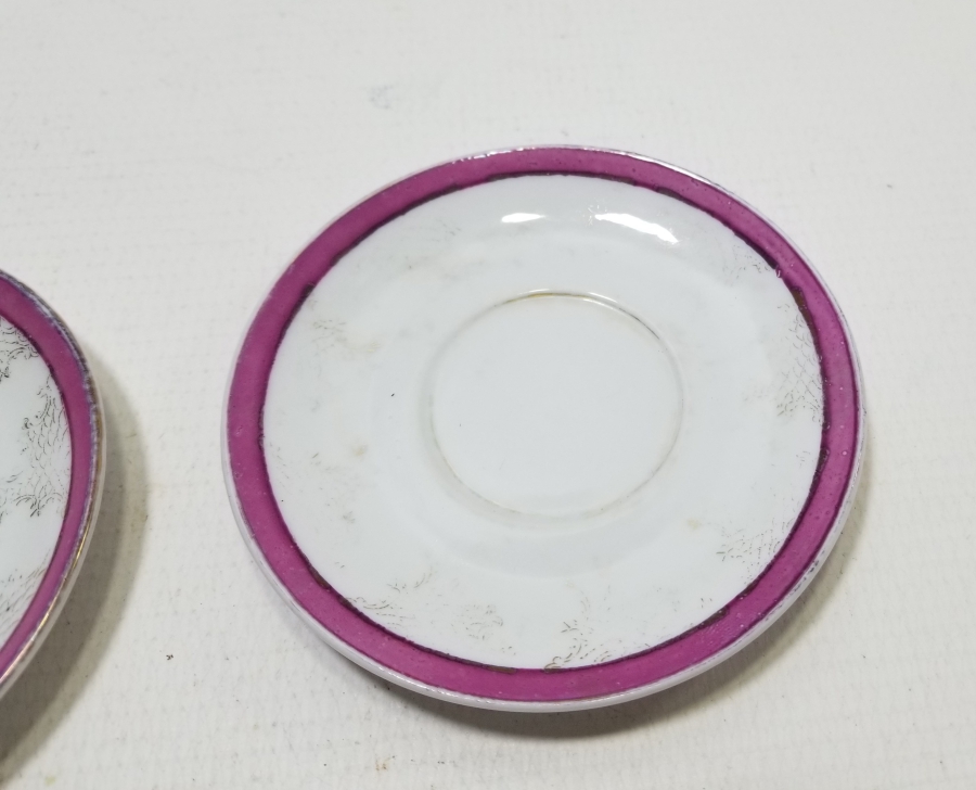 OSMANLI DÖNEMİ İKİ ADET KUZNETSOV PORSELEN ÇAY TABAĞI