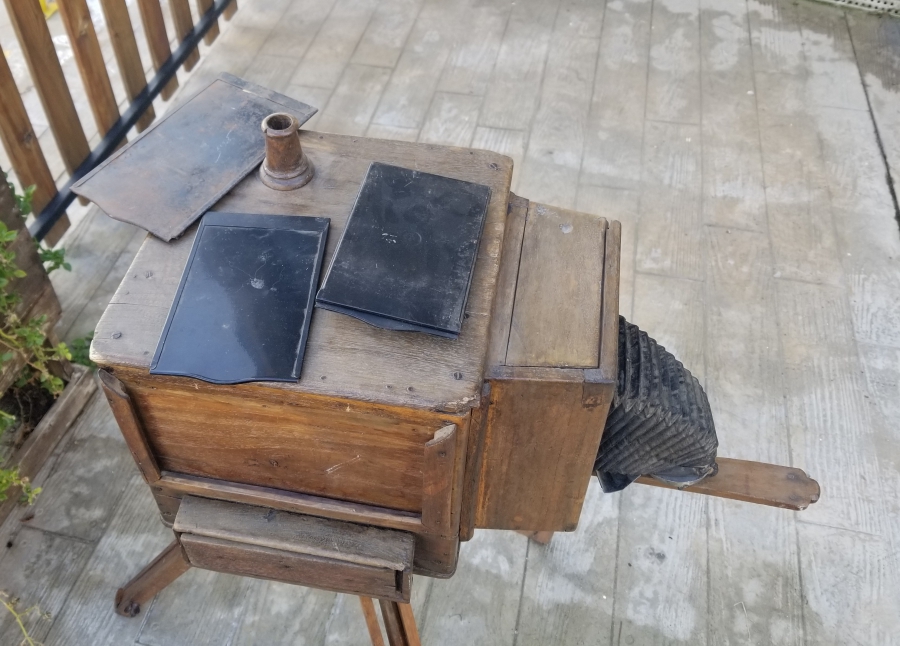 OSMANLI DÖNEMİ ÇOK NADİR AYAKLI AHŞAP KASA FOTOĞRAF MAKİNESİ