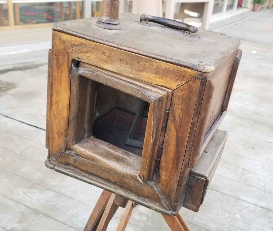 OSMANLI DÖNEMİ ÇOK NADİR AYAKLI AHŞAP KASA FOTOĞRAF MAKİNESİ