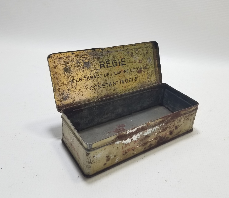 ÜZERİ OSMANLICA YAZILI AY YILDIZLI VE OSMANLI DEVLET ARMALI NADİR SİGARA TABAKASI