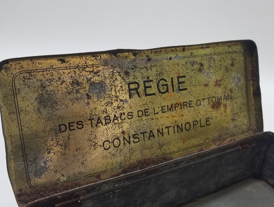 ÜZERİ OSMANLICA YAZILI AY YILDIZLI VE OSMANLI DEVLET ARMALI NADİR SİGARA TABAKASI