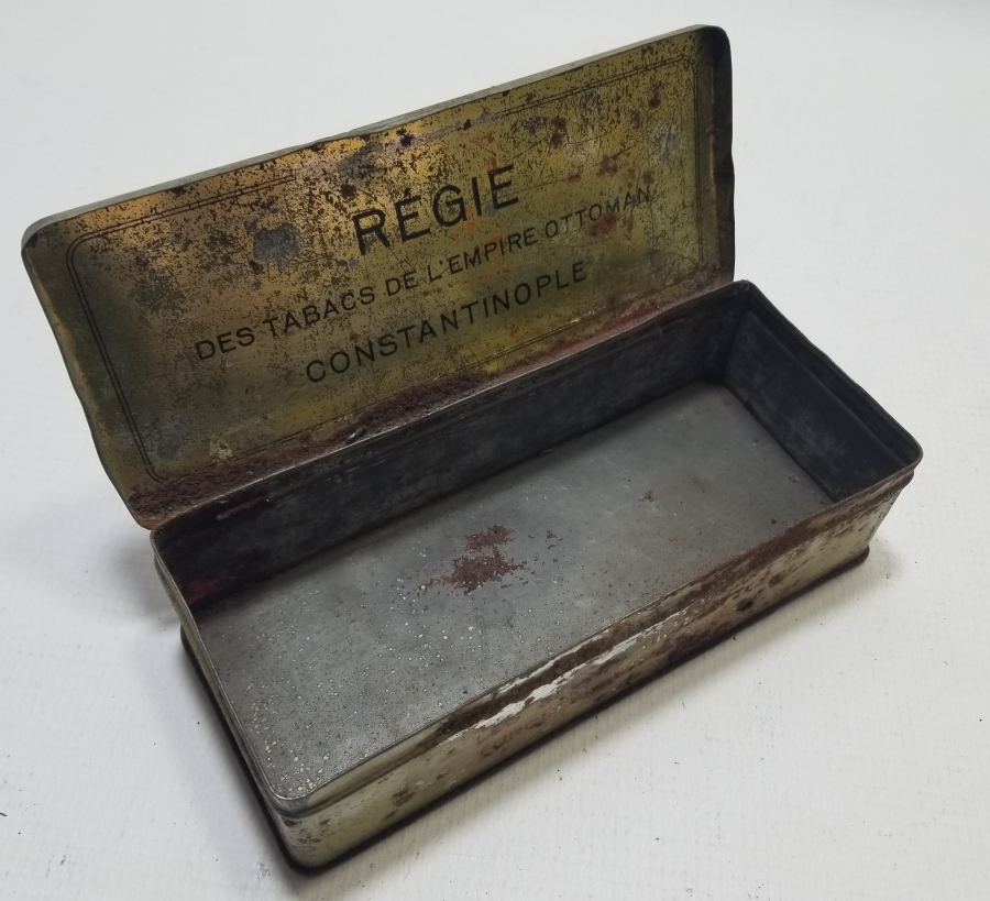 ÜZERİ OSMANLICA YAZILI AY YILDIZLI VE OSMANLI DEVLET ARMALI NADİR SİGARA TABAKASI