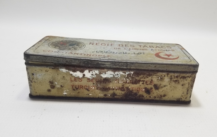 ÜZERİ OSMANLICA YAZILI AY YILDIZLI VE OSMANLI DEVLET ARMALI NADİR SİGARA TABAKASI