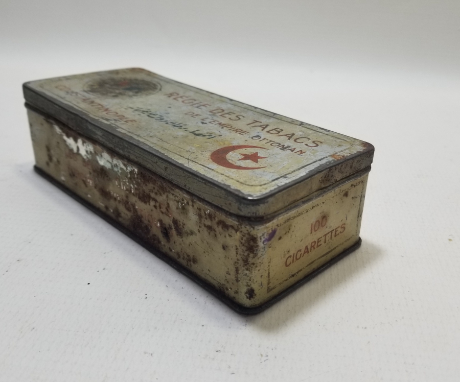 ÜZERİ OSMANLICA YAZILI AY YILDIZLI VE OSMANLI DEVLET ARMALI NADİR SİGARA TABAKASI