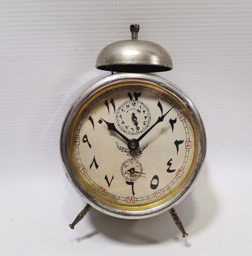 ÜZERİ OSMANLICA YAZILI OSMANLI DÖNEMİ NADİR MASA SAATİ