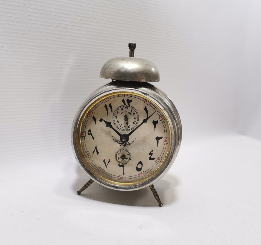 ÜZERİ OSMANLICA YAZILI OSMANLI DÖNEMİ NADİR MASA SAATİ