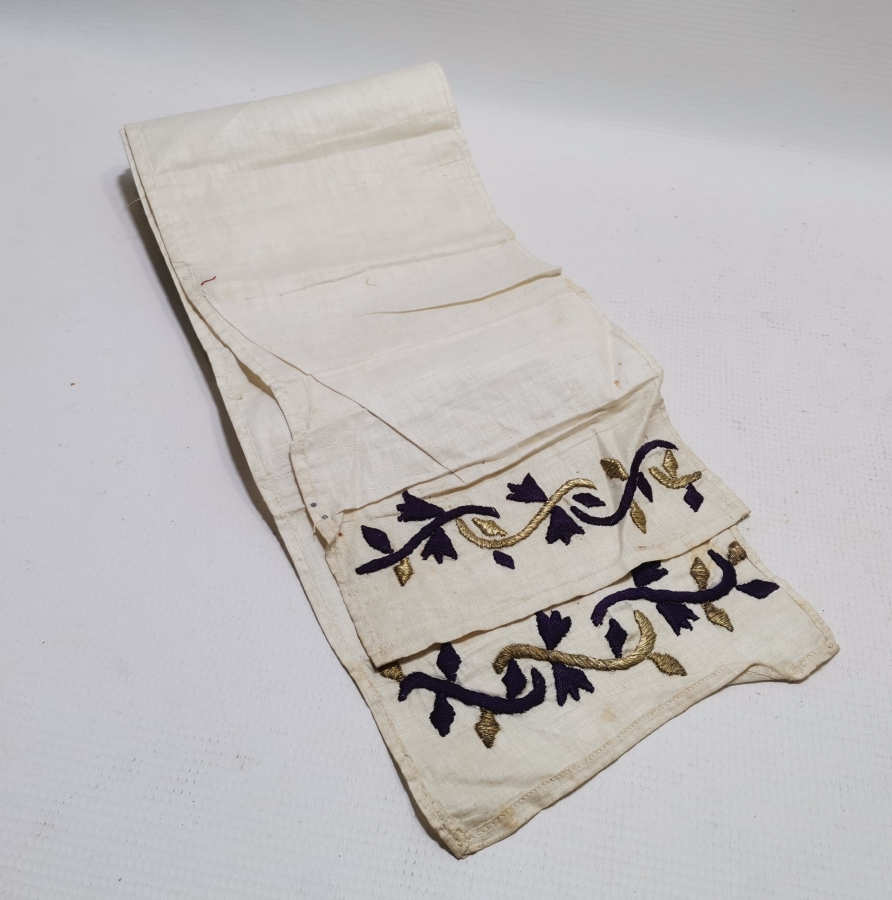 İPEK ÜZERİ SIRMA İŞÇİLİKLİ OSMANLI DÖNEMİ UÇKUR