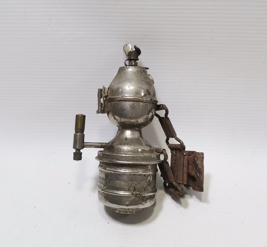 OSMANLI DÖNEMİ NADİR TİPTE MADENCİ KARPİT LAMBASI